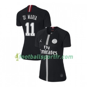 Tenue Paris Saint Germain Di Maria 11 Jordan Noir Féminine Troisième 2018-2019 Maillot de Foot